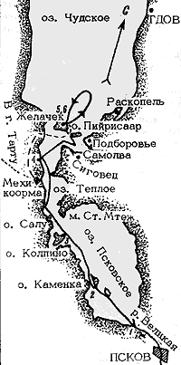 Примерная схема маршрута.